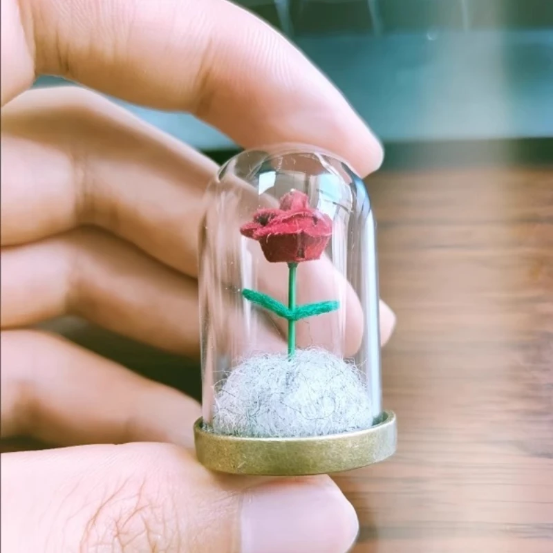 Botella conmemorativa de pelo de mascota, adorno de botella conmemorativa de diente de cachorro, recuerdo DIY de perros rosas y gatos, suministros funerarios para mascotas