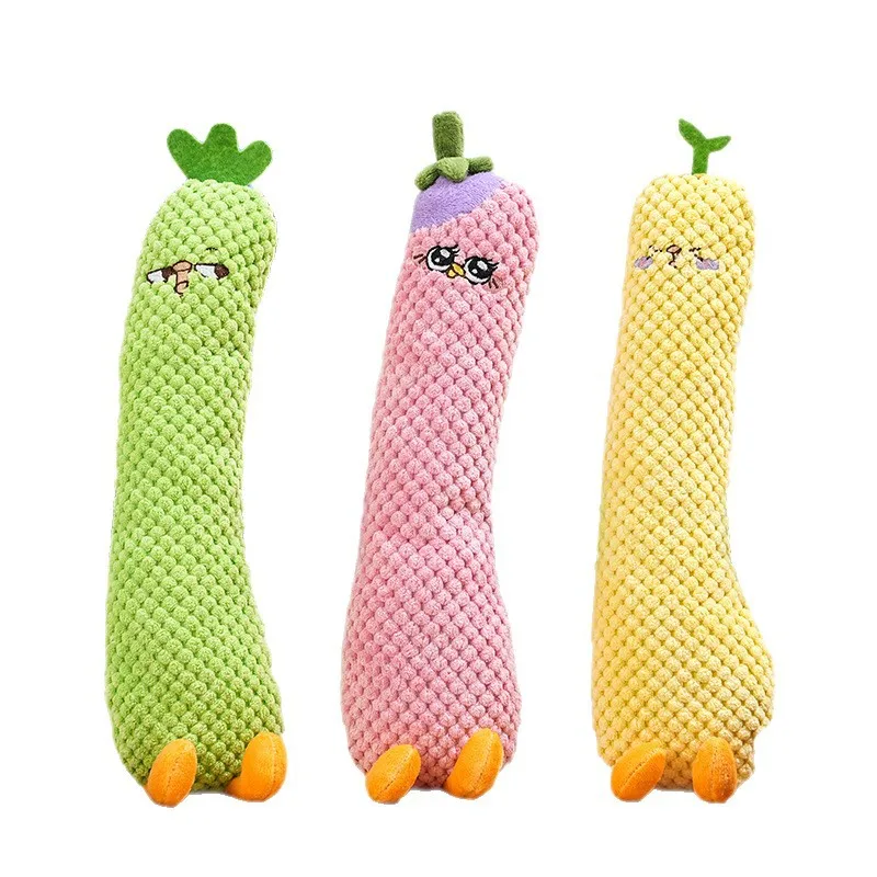 Juguetes peluche verduras para perros pequeños y medianos – Masticar - imagen 5