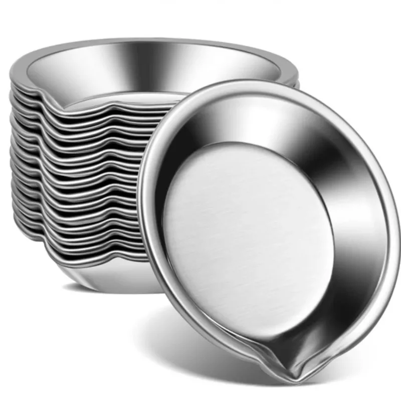 Cuencos de pintura de acero inoxidable, bandejas de pintura al óleo, tazas para mezclar colores, herramientas de pintura, 6/12 Uds., 5cm - imagen 3