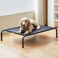 Cama transpirable marco hierro para perros grandes desmontable camping