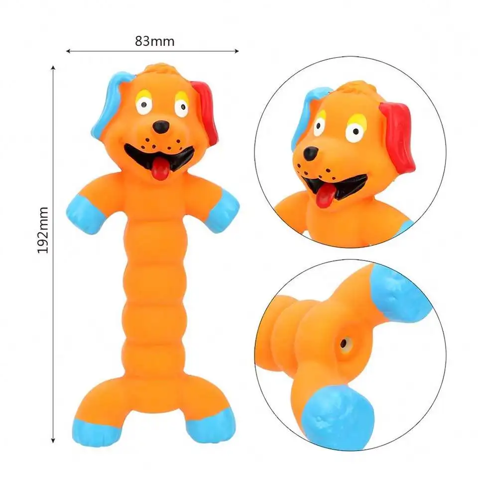 Juguetes para masticar para mascotas, juguetes para perros con sonido chirriante de látex con forma de Animal, juguetes para limpiar los dientes, suministros para mascotas, accesorios para perros medianos y grandes - imagen 2