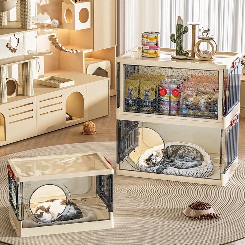 Casa interior para gatos, cama para gatos y gatitos, accesorios de comida para gatos, gabinete de almacenamiento, muebles para gatitos, casas para cachorros y perros pequeños - imagen 3