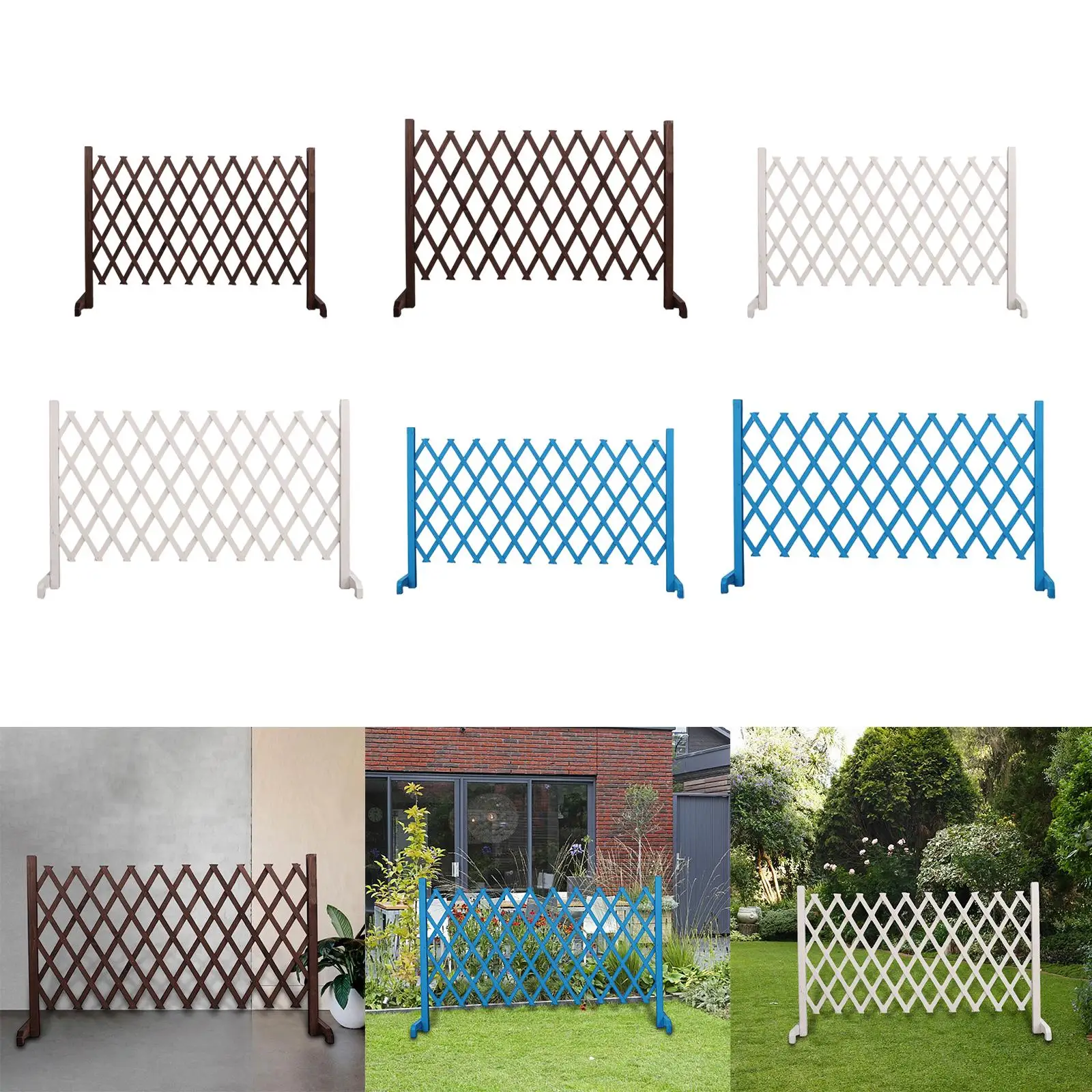 Puerta de madera para puerta de perro, protección expandible para puerta de jardín, ajuste a diferentes anchos ajustables - imagen 4