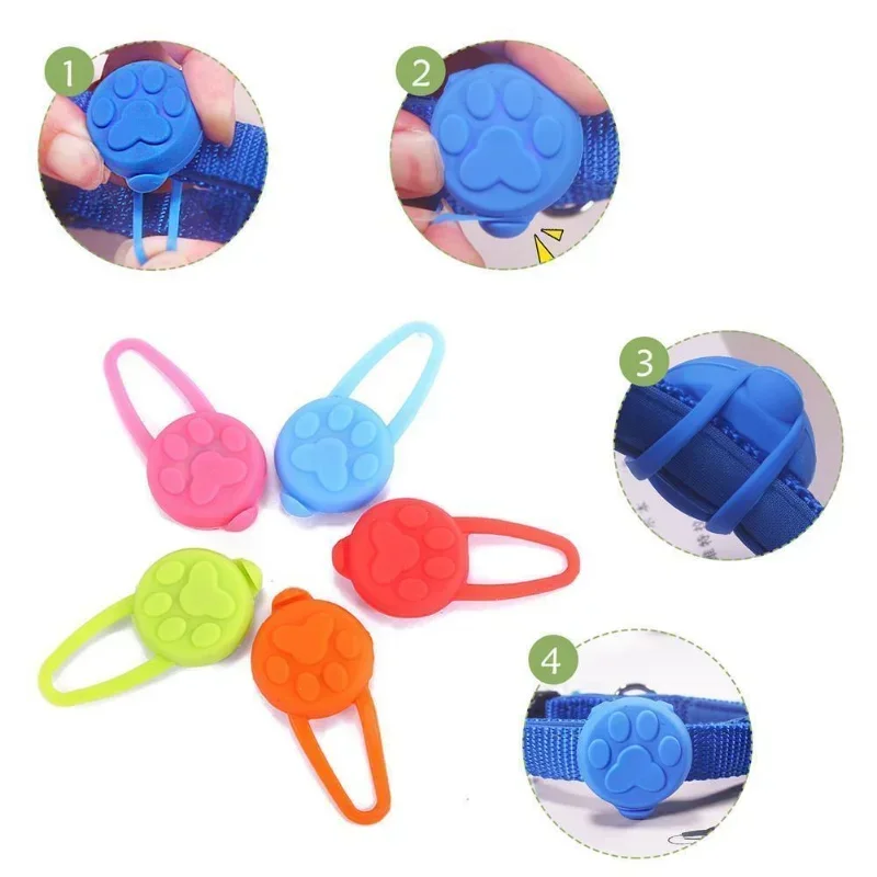 1 unidad de linterna LED nocturna para perro, Collar para perro y gato, colgante brillante, Collar de seguridad para mascotas, collares luminosos de decoración - imagen 5