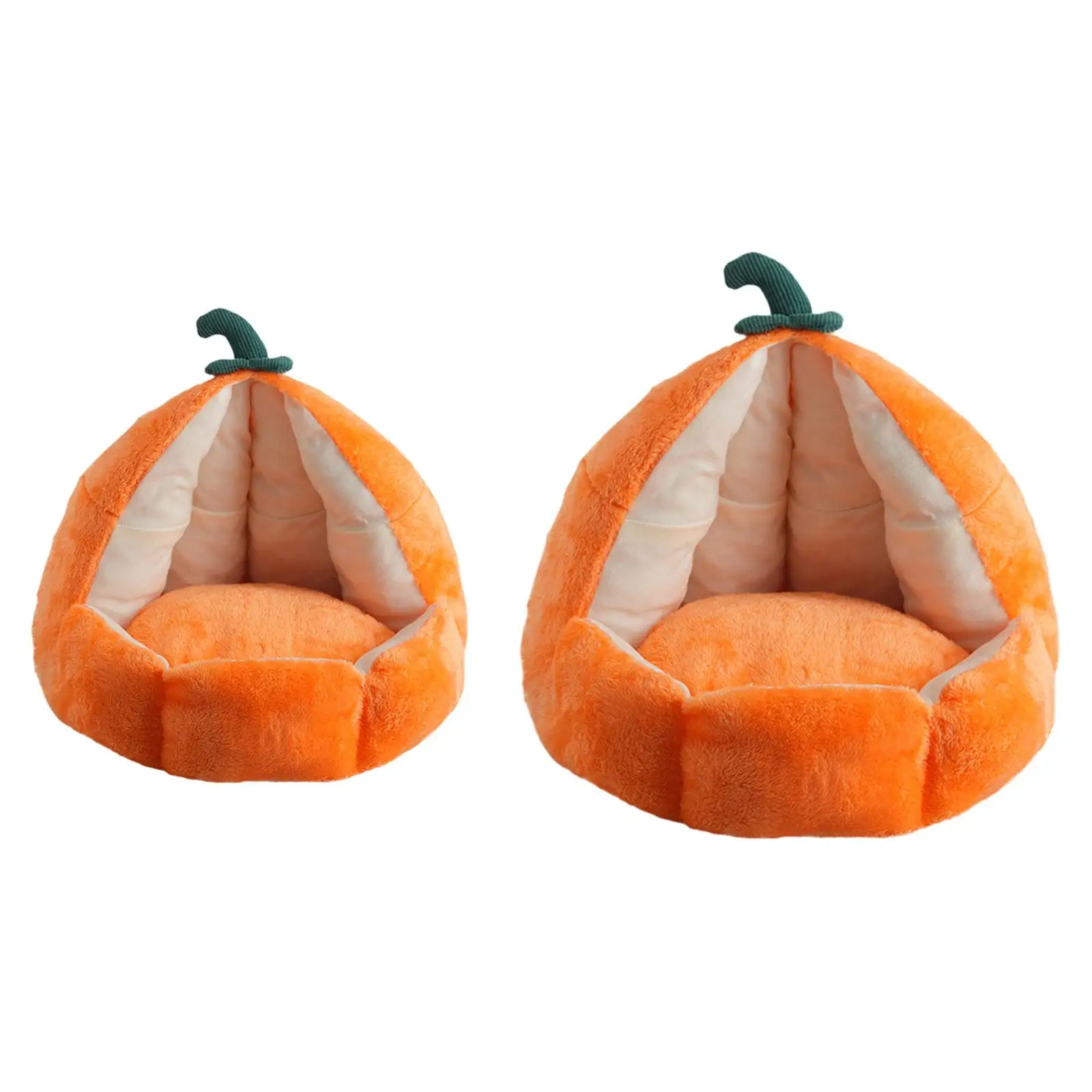 Cat House PP Cottons Orange Pet Bed for Winter Convenient Multi Purpose Removable Cushion Gifts Comfort Cat Shelter Supplies