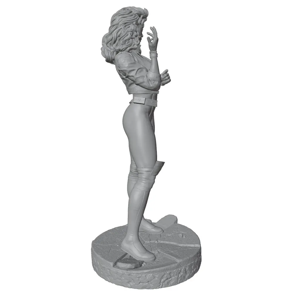Estatua resina miniatura 3D sin pintar chica sexy juego rol decoración - imagen 4