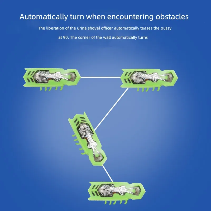 Mini juguete eléctrico interactivo para gatos, obstáculo de Escape para gatos, juguete con tapa automática, vibración operada por batería, suministros de escarabajo para mascotas - imagen 4