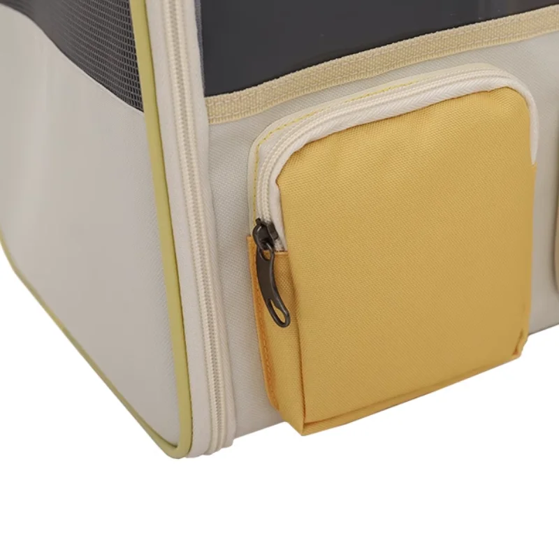 HOOPET-Bolso para gatos, bolso de hombro transpirable para mascotas, mochila portátil para gatos y gatitos, suministros para excursiones de gatos - imagen 4