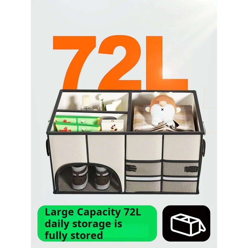 Compartimento para guantes de coche, organizador de coche, caja de almacenamiento plegable para coche, maletero, caja de almacenamiento de tela Oxford - imagen 4