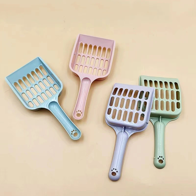 Nueva pala de arena para gatos de rejilla simple a la moda, pala de Agujero fino de gran tamaño, artefacto de arena para gatos, herramienta de limpieza de higiene para gatos