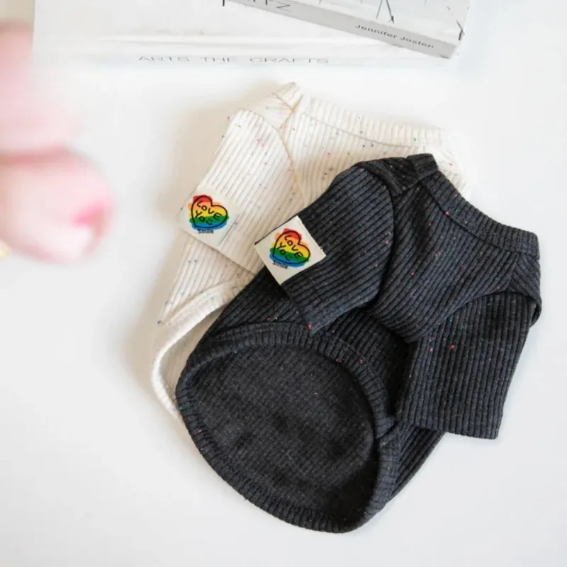 Ropa Love para perros, moda de invierno, ropa interior cálida tejida para mascotas, falda en T de dos patas, ropa para cachorros para perros pequeños - imagen 2