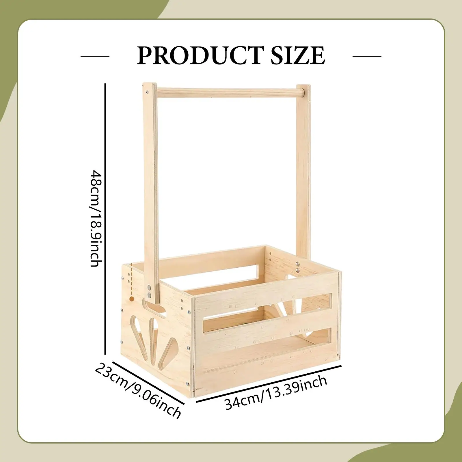 Perchero organizador de madera para accesorios del perro grande