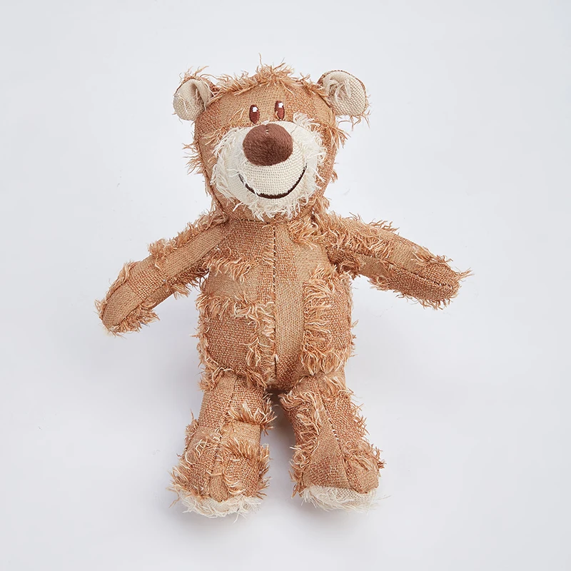 Juguete para perros, oso de tres colores, compañero para mascotas, juguete transfronterizo, perro europeo y americano, juguete de peluche para perros con voz - imagen 5