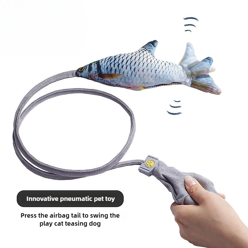 Juguete eléctrico interactivo para gatos y perros con pez móvil - imagen 4