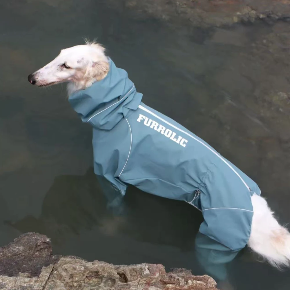 Impermeable para perros con cuello alto - Ajuste cómodo en tallas - imagen 5