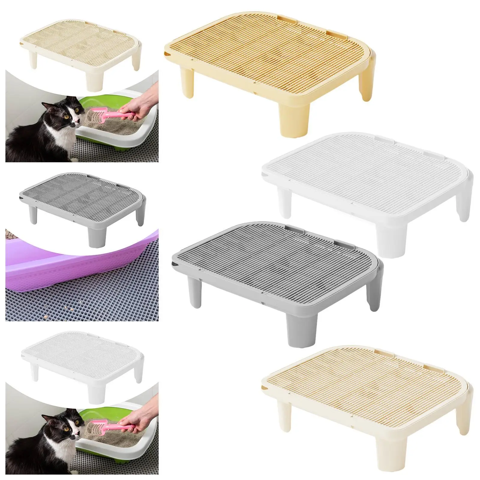 Cat Litter Ramp Kitten Litter Box Footboard for Lavatory Bathroom Bedroom