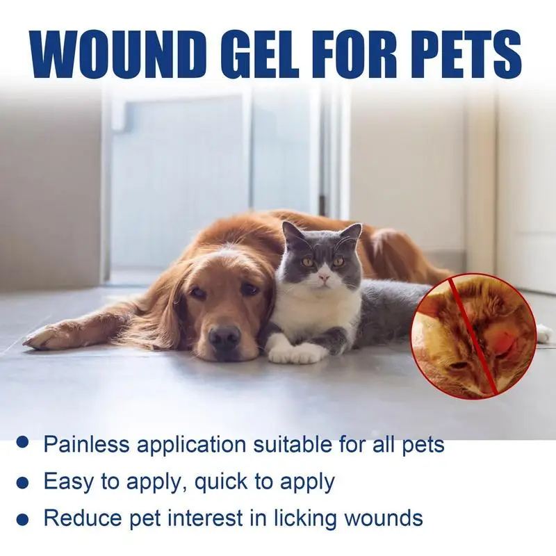Gel antiinflamatorio para mascotas, Gel curativo para evitar el sangrado de heridas de animales, perros y gatos rotas de recuperación de lesiones, 20ml - imagen 5