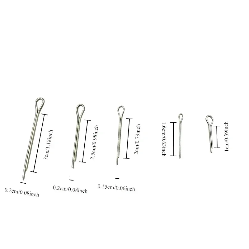 Juego de pasadores de chaveta de 175/350 piezas: ¡conexiones seguras y confiables garantizadas! - imagen 3