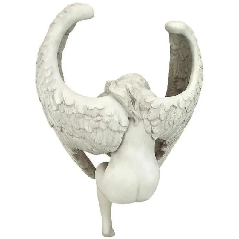 Pequeña escultura creativa, adornos, estatua de Ángel de redención, joyería, estatua de redención, decoración religiosa para el hogar y el jardín - imagen 5