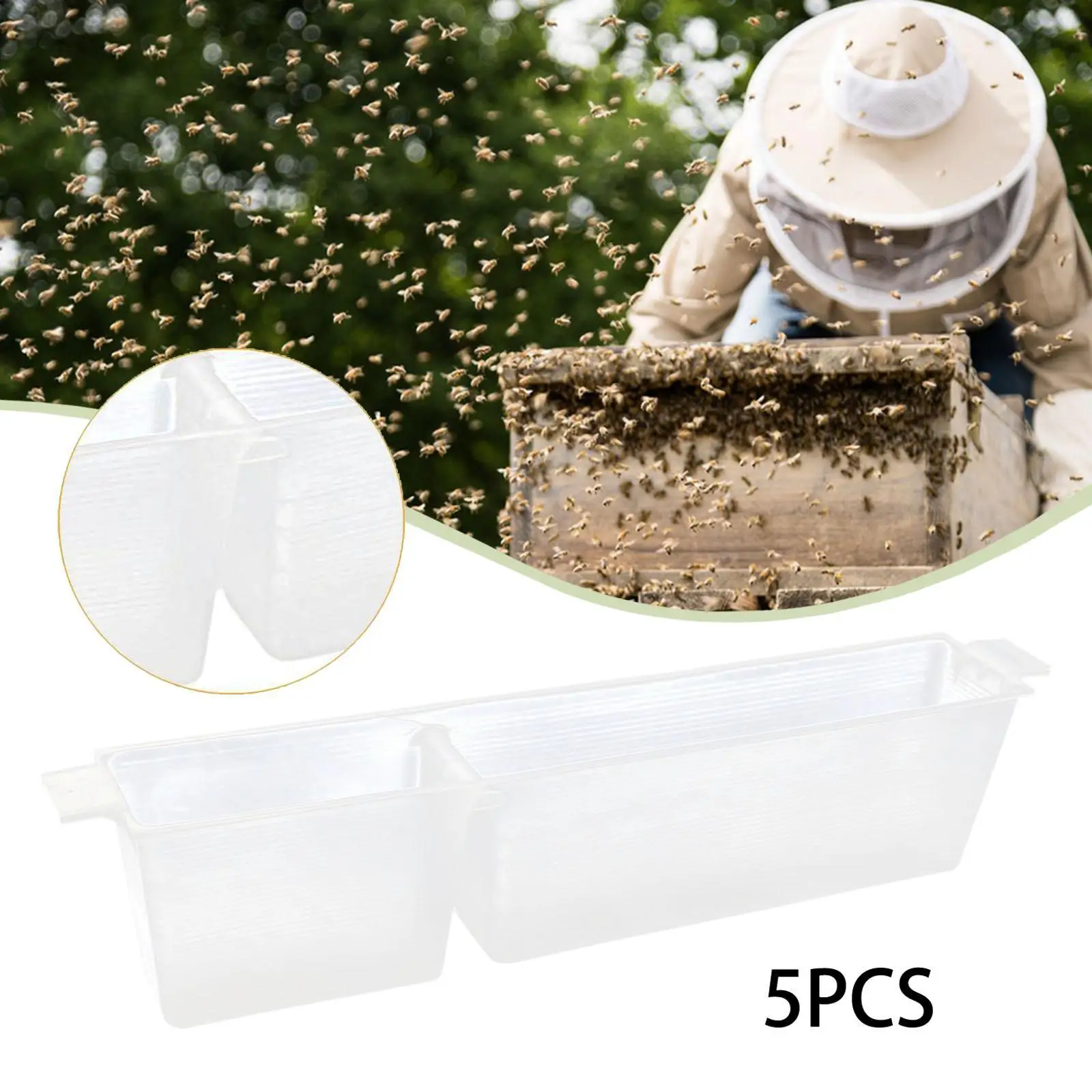 5x Bee Feeders Syrup Feeders Hobbyist Accessories Honey Beekeeping Equipment