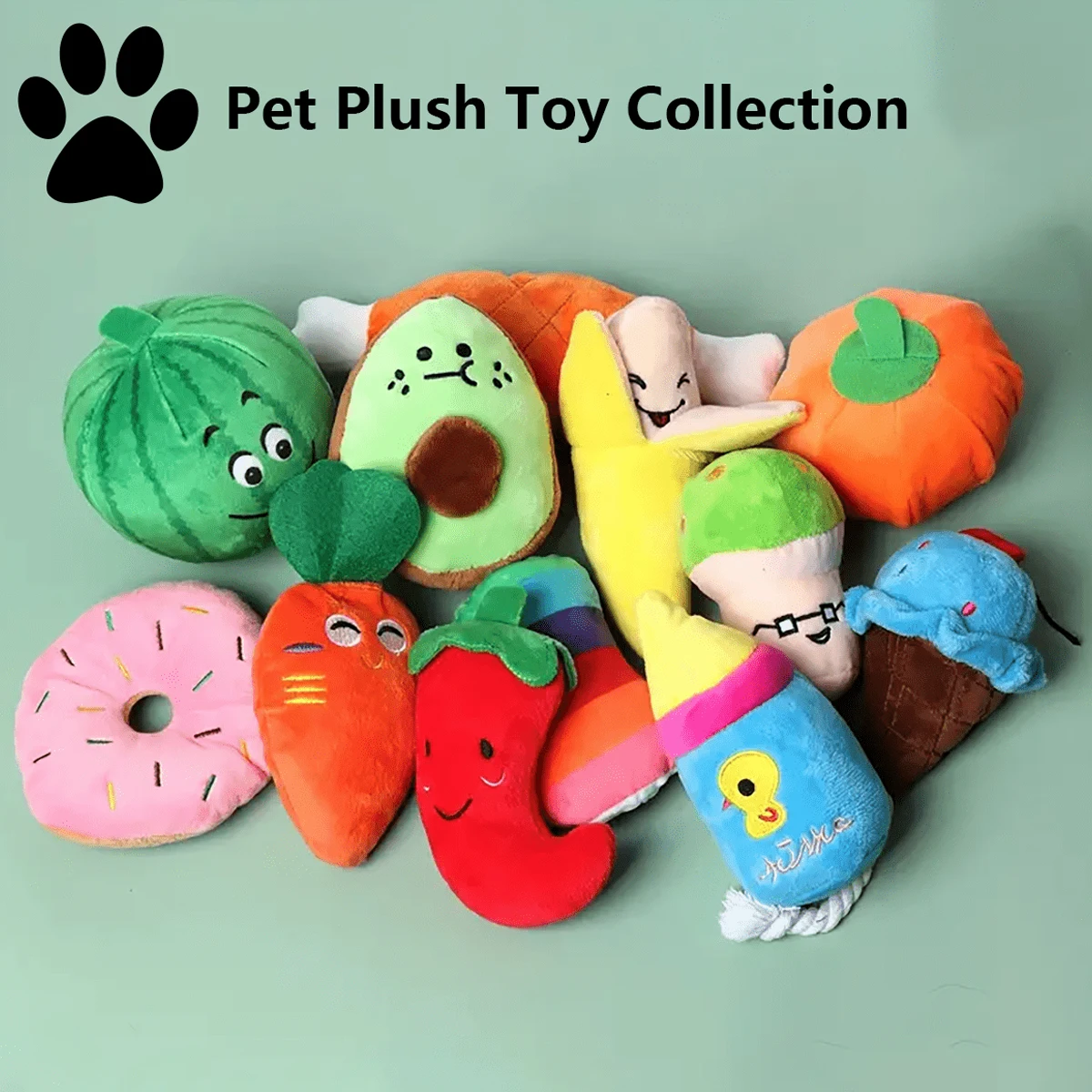 Juguetes de peluche con sonido para gatos y perros interactivos - imagen 5