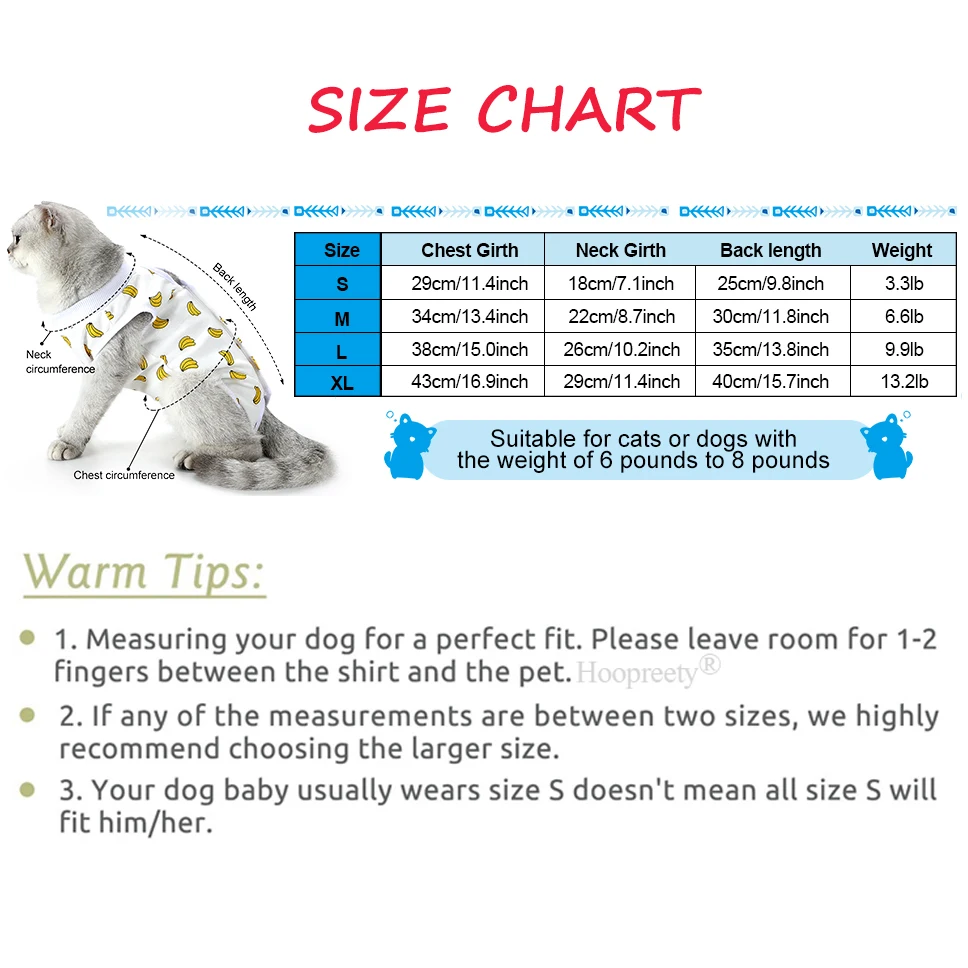 Ropa de algodón para gatos, traje de recuperación, traje de desmame para gatos, ropa para después de la cirugía, antilamer heridas para perros pequeños, 5 uds. - imagen 5