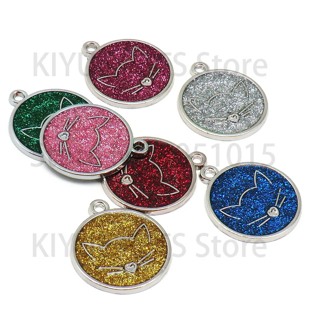 Placa identificativa perro cara de gato grabada láser, varios colores - imagen 5