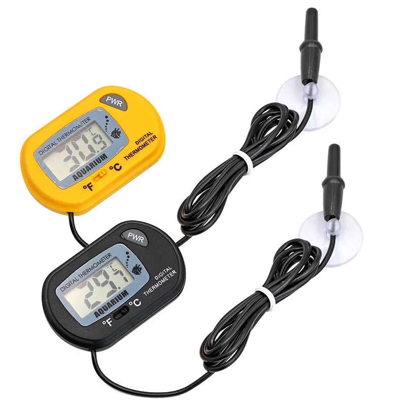 Termómetro Digital LCD para acuario, medidor de temperatura del agua, Detector de temperatura para acuario, alarma de peces, suministros para mascotas, herramienta acuática - imagen 3