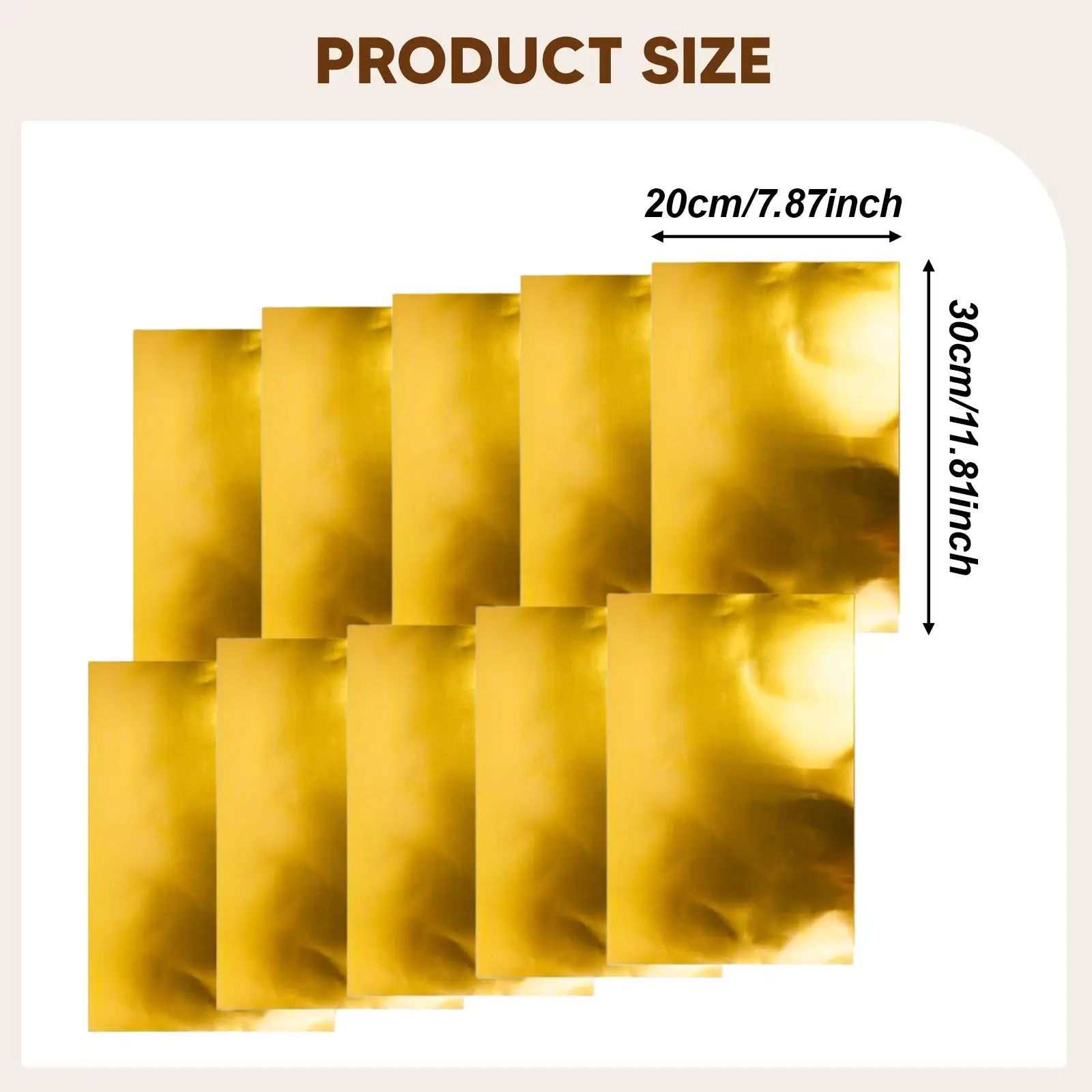 10x Metallic Paper Sheets,Shimmering Paper Reflective Sheet Foil Metallic Cardstock for DIY Craft Poster Cardmaking Scrapbooking