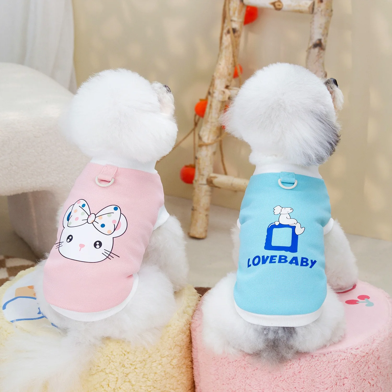 Truelove, ropa con estampado de dibujos animados para perros, camiseta, suéter, cosas para Chihuahua, ropa para cachorros, artículos, chaleco transpirable para gatos - imagen 3