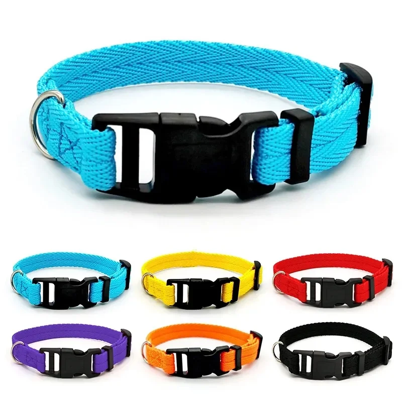 Collares ajustables a la moda para mascotas, Collar de nailon para cachorros y gatitos, banda para el cuello fuerte y duradera, adecuado para perros pequeños y medianos y gatos - imagen 2