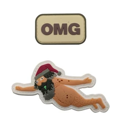 Parche PVC Papá Noel para collares, ropa suave de perros y gatos