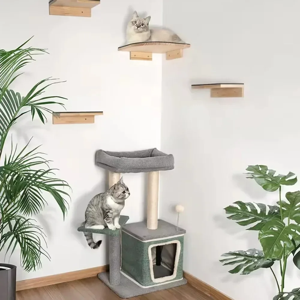 Muebles de pared para gatos con rascadores - Arbol estable - imagen 4