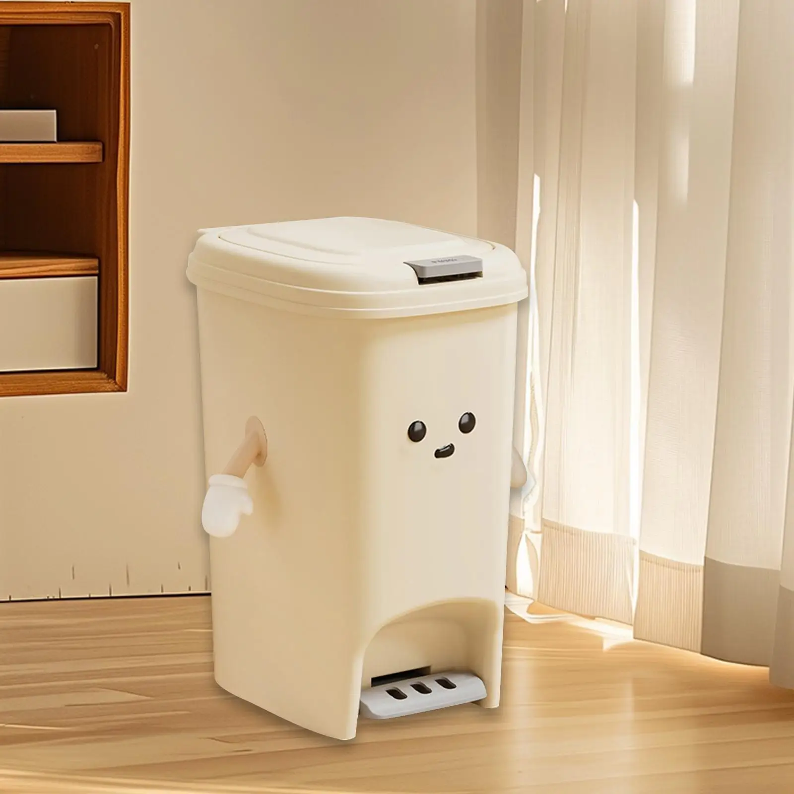 Step on Trash Can with Press Type Lids Modern Garbage Container Bin Wastebasket for Toilet Garage Entryway Living Room Office Step on Trash Can with Press Type Lids Modern Garbage Container Bin Wastebasket for Toilet Garage Entryway Living Room Office