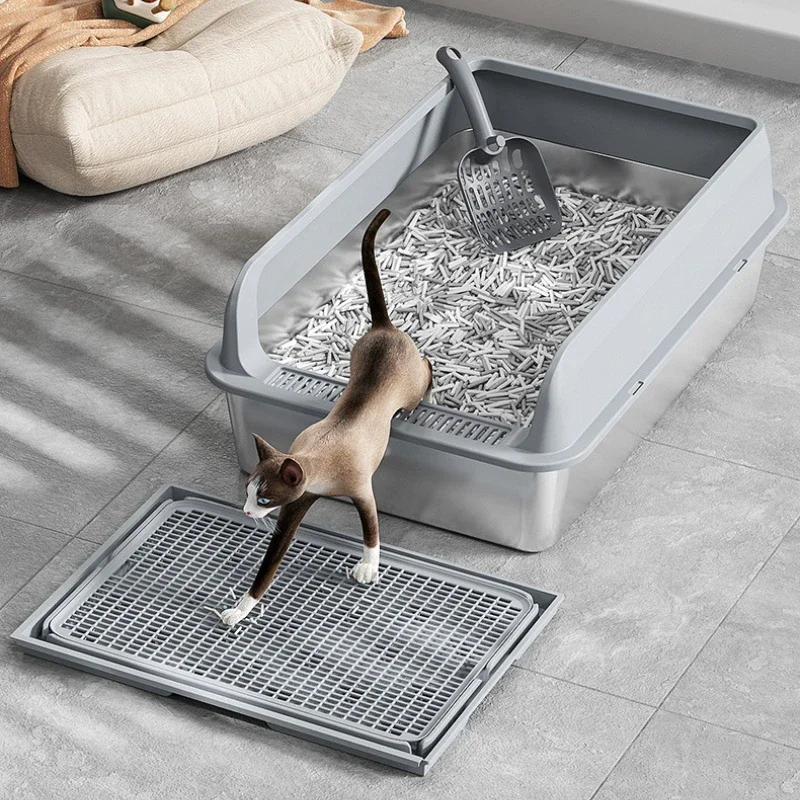 Alfombrilla atrapabarros para caja de arena para gatos - Lavable - imagen 3