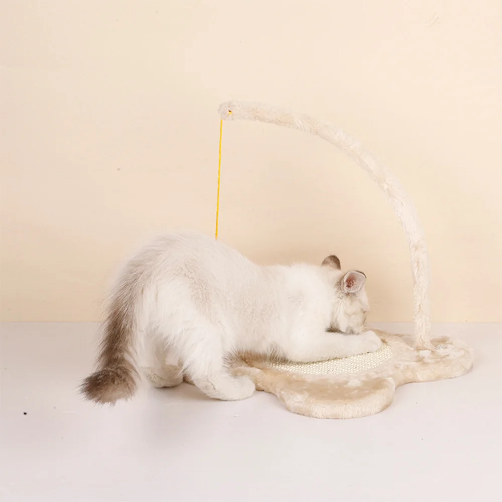 Juguete de Sisal para gato, tablero para rascar, marco de escalada, ratón de felpa, palo de gato, garra de molienda interactiva, resistente al desgaste - imagen 2