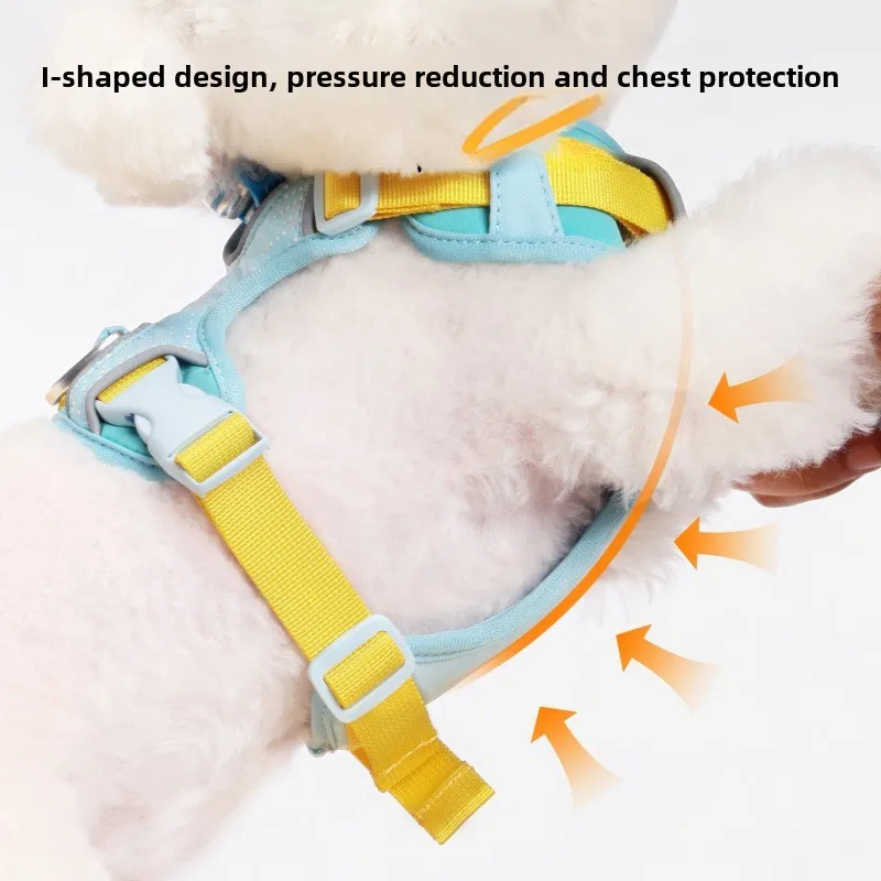 Correa para perro, chaleco mediano para perro, correa para el pecho impermeable y transpirable, cadena para mascotas para salir, productos portátiles, accesorios - imagen 2