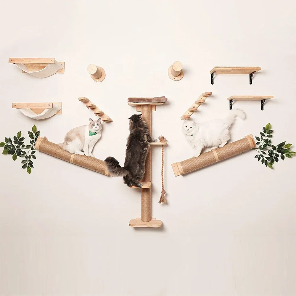 Escalera trepadora de pared para gato con sisal para afilar - imagen 4
