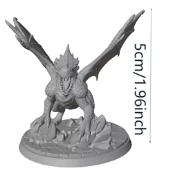 Juguete dragón para perros – Figura 3D resistente sin pintar