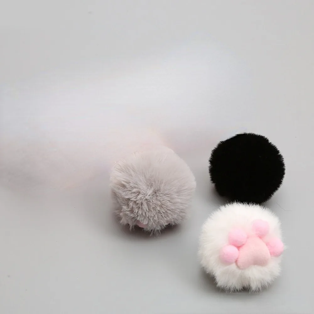 Juguete de hierba gatera con forma de huella de pata de gato, juguete esférico, juguete interactivo para gato, tres colores, negro, blanco, gris, 3 piezas - imagen 2