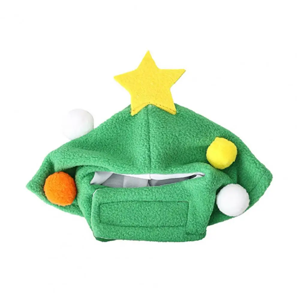 Ropa de árbol de Navidad de 2 unids/set para mascotas, traje suave de árbol de Navidad para mascotas, abrigo de invierno para perros pequeños, cachorros y gatos - imagen 3