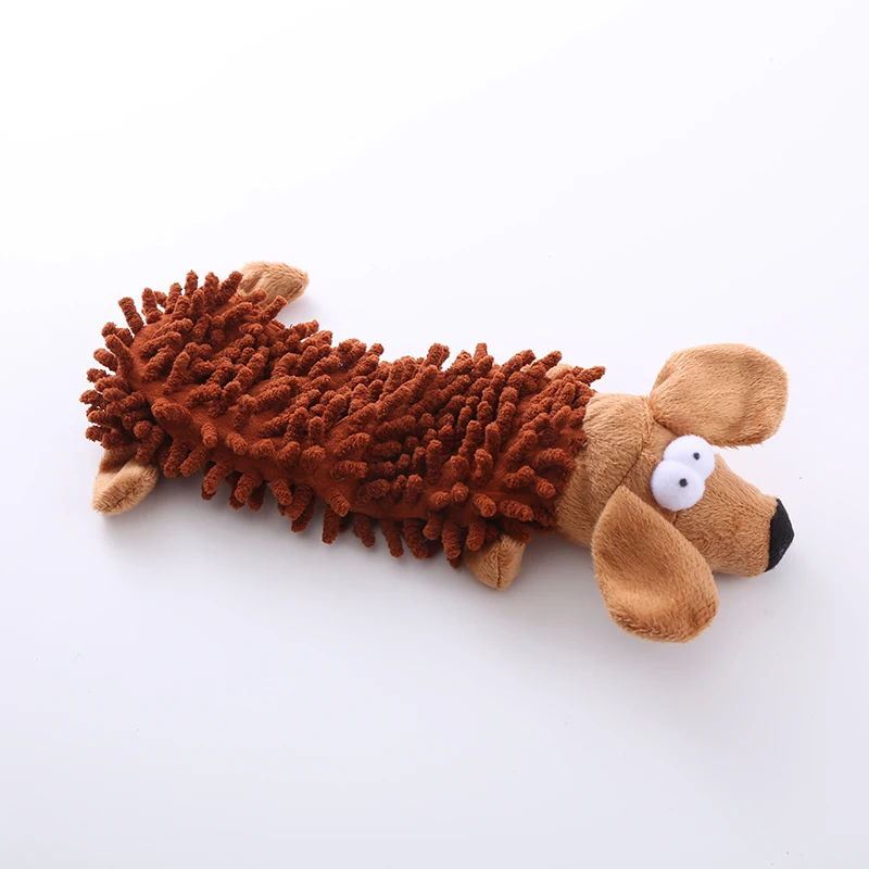 Juguete para perros, juguete de peluche con sonido, fregona, cáscara de piel, rana, hipopótamo, suministros de molienda de dientes - imagen 4