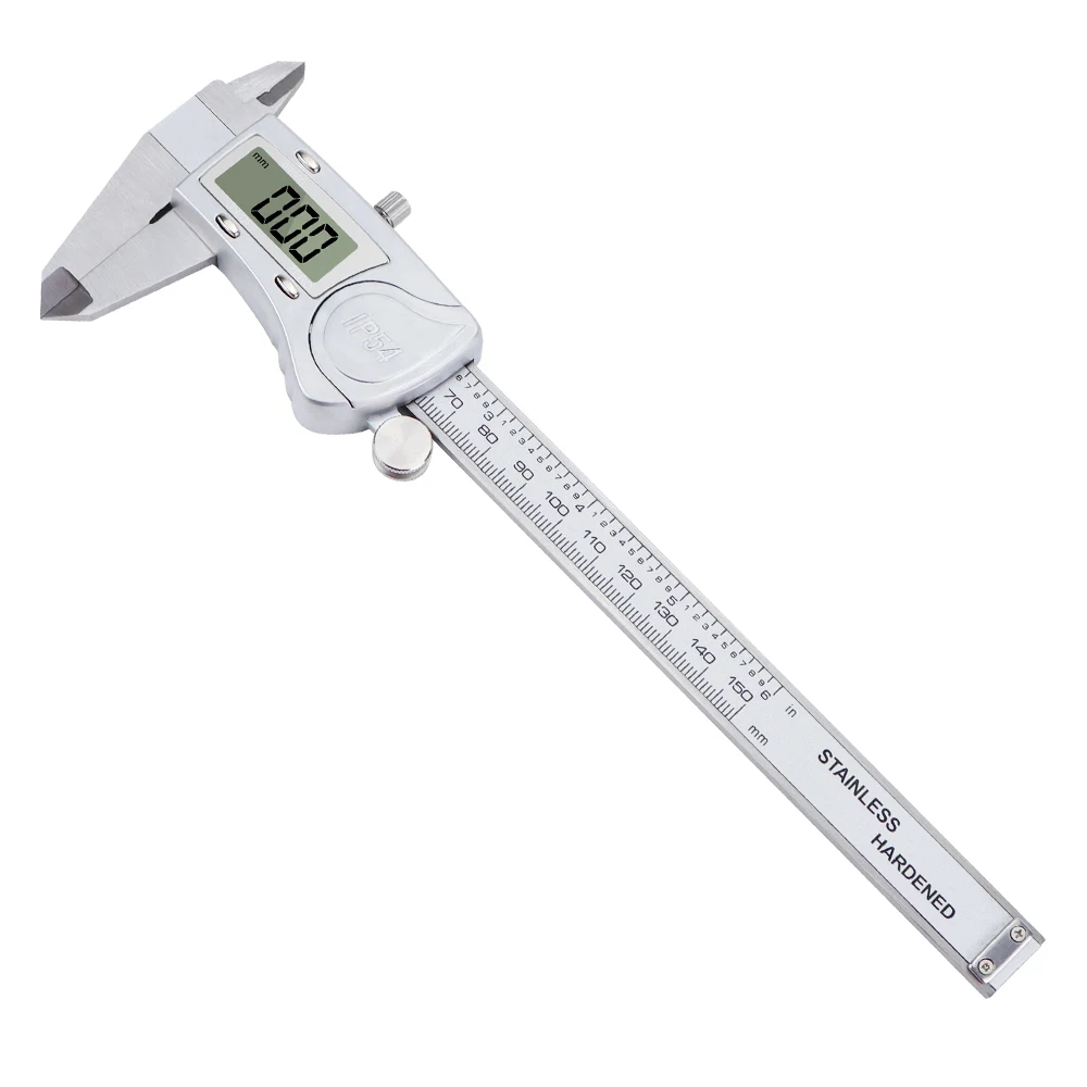 0-150mm Vernier Caliper Digital Pachometer Measuring Tools Electronic Ruler Stainless Steel Vernier Caliper with Box