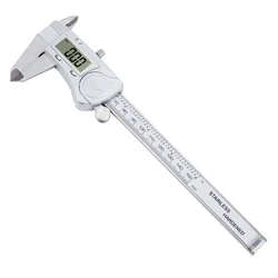 Calibrador Vernier de 0-150mm, pacômetro Digital, herramientas de medición, regla electrónica, calibrador Vernier de acero inoxidable con caja