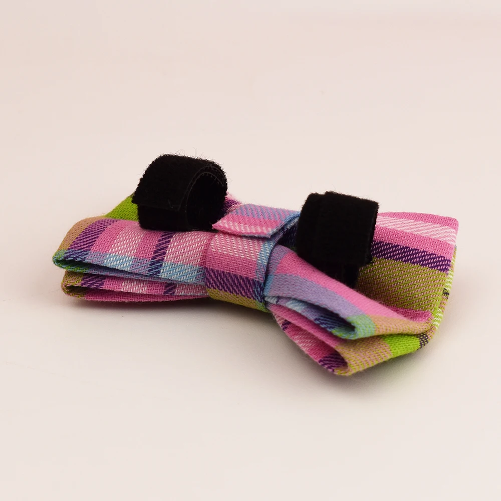 Collar de gato con patrón a cuadros, Collar personalizado de seguridad ajustable con lazo para mascotas, Collar suave con nombre personalizado