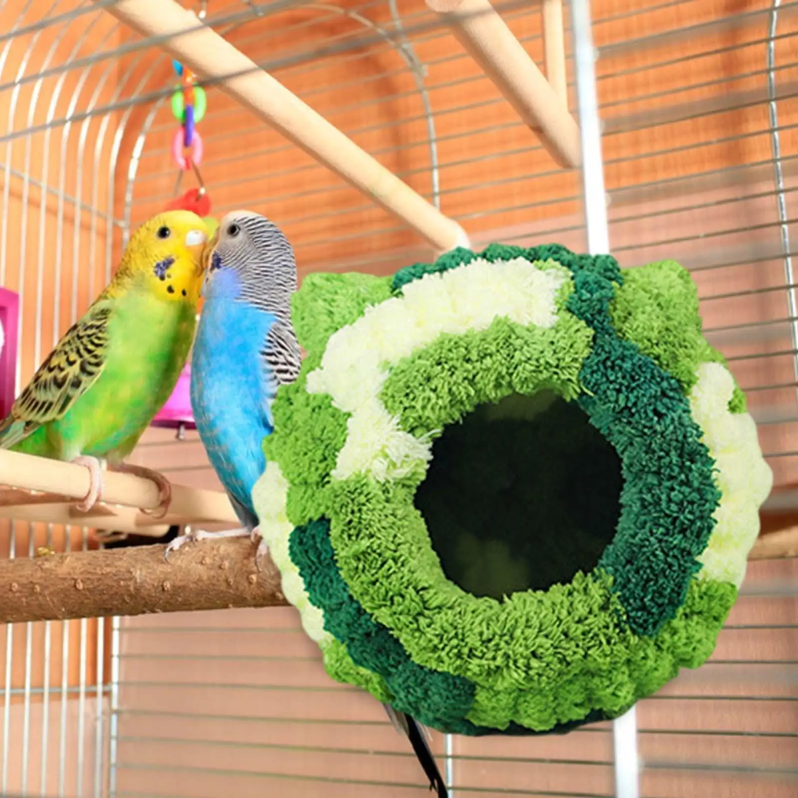 Bird Nest for Cage Self Warm Bird Hammock Bird Hideaway Hut Comfortable for Cockatiel Hamster Macaws Parrot Small Birds