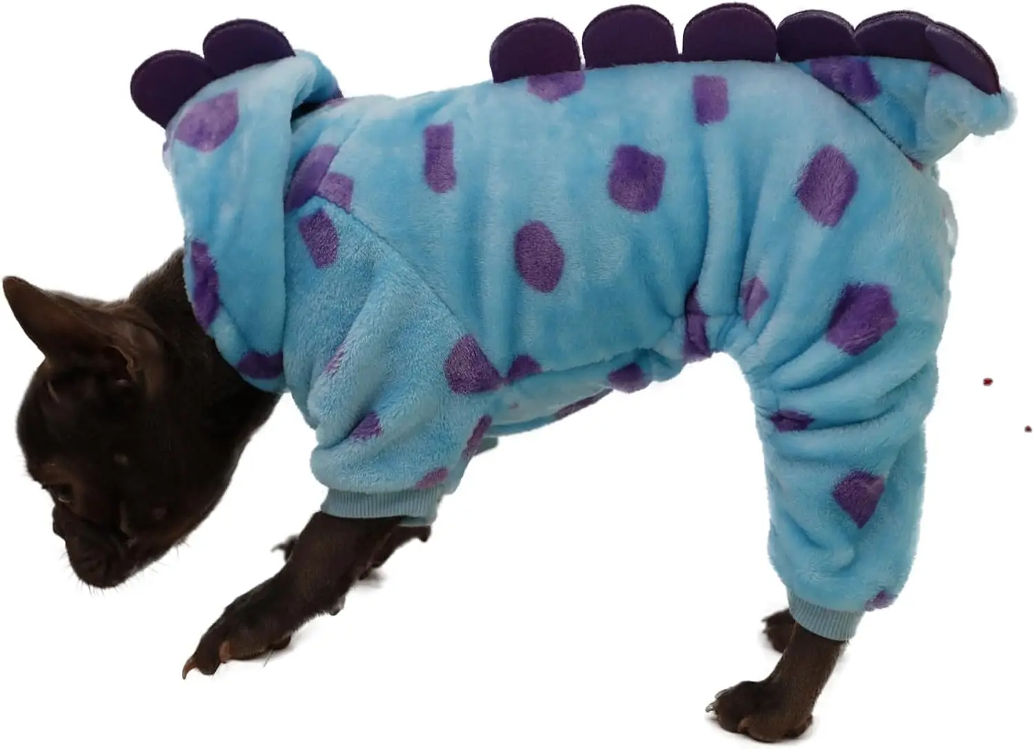 Pijama de invierno para perros, mono, disfraz de dinosaurio para perros pequeños y gatos, sudaderas con capucha para perros, mono para clima frío para Navidad y Halloween - imagen 5