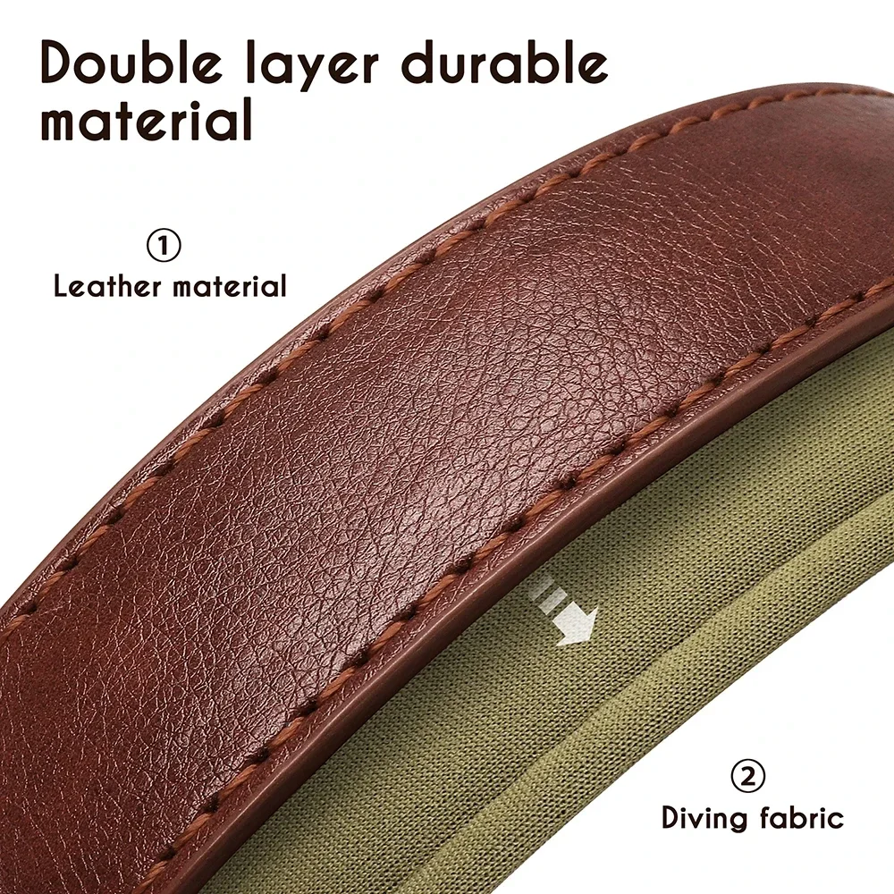 Collar de perro personalizado de cuero, collares para perros acolchados suaves, Collar duradero con etiqueta de identificación para mascotas, ajustable para perros pequeños, medianos y grandes - imagen 4