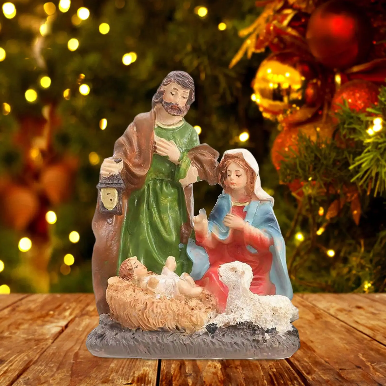 Christmas Nativity Figurine Set Xmas Statue Collection Holy Family for Farmhouse Christmas Nativity Figurine Set Xmas Statue Collection Holy Family for Farmhouse