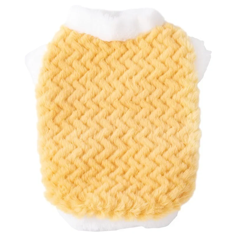 Suéter con giros de masa frita para mascotas, abrigo para perros, Top cálido, suéter de dos pies, ropa para cachorros de oso pequeño, otoño e invierno - imagen 5